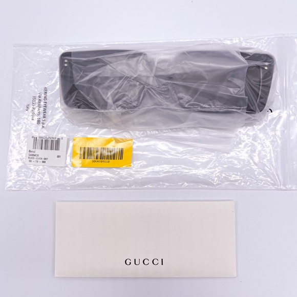 NEW GUCCI GG0543S 001 UNISEX SUNGLASSES GUCCI GG0543S BLACK OVERSIZE EYEWEAR - Picture 15 of 16